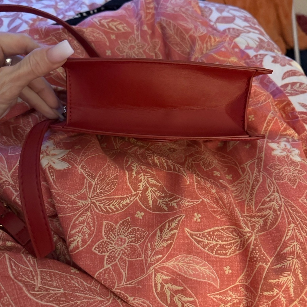Cherry Print White and Red Women's Bag - Picture 6 of 10